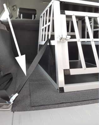 Montagegurte zur Befestigung von Hundeboxen - Set mit 2 Stück.